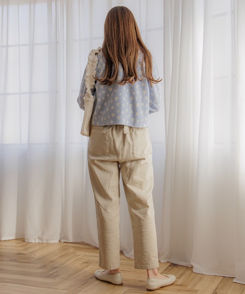 flower（フラワー）の「ブルーミングチェックトップ（カーディガン/ボレロ・レディース・ブルー/グレー・FREE）」の20枚目の写真