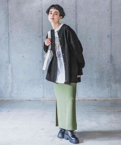 PAGEBOY(ページボーイ)の「ロックバルーンプリントT(Tシャツ/カットソー・レディース・チャコールグレー/オフホワイト/ミント/モカ・FREE)」の9枚目の写真