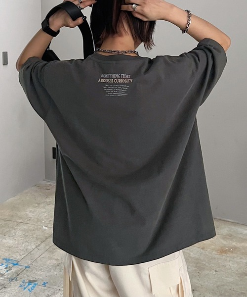 PAGEBOY(ページボーイ)の「ロックバルーンプリントT(Tシャツ/カットソー・レディース・チャコールグレー/オフホワイト/ミント/モカ・FREE)」の11枚目の写真