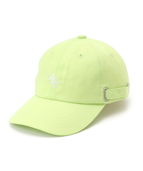 PINK-latte（ピンクラテ）の「ハートバックルキャップ（キャップ・キッズ・黄緑系/ブラック/サックスブルー・00）」の4枚目の写真