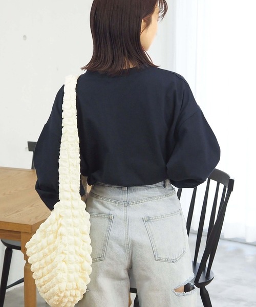 セール】カレッジ刺繍BIGロンT（Tシャツ/カットソー）｜tiptop