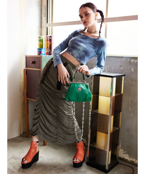 EVRIS(エヴリス)の「タイダイクロップドTシャツ(Tシャツ/カットソー・レディース・ブラック/ブルー・FREE)」の15枚目の写真