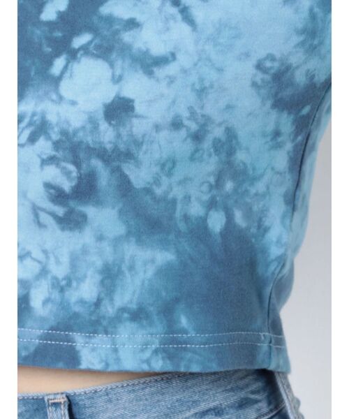 EVRIS(エヴリス)の「タイダイクロップドTシャツ(Tシャツ/カットソー・レディース・ブラック/ブルー・FREE)」の7枚目の写真