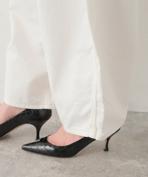 Lee（リー）の「【Lee/リー】別注  OVERSIZED ジャンプスーツ（つなぎ/オールインワン・レディース・ホワイト・X-SMALL/SMALL）」の4枚目の写真