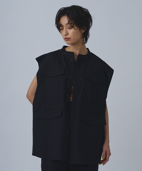 Abor（アボア）の「【Abor】リネンライクフィッシングベスト