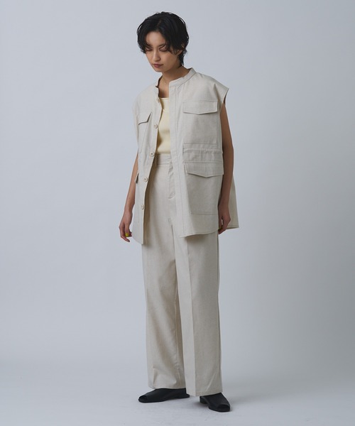 HER. リネンライクベストトップス リネンライクベストトップス | Jacket | HER. Online Store