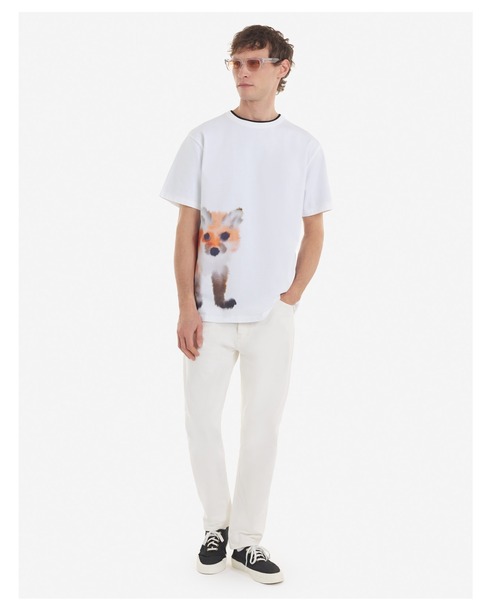 Maison Kitsune(メゾンキツネ)の「MK X ROP VAN MIERLO FOX RELAXED TEE-SHIRT(Tシャツ/カットソー・メンズ・ホワイト・L/XXS/XS/M/XL/S)」の3枚目の写真