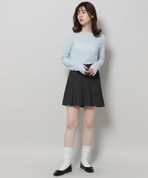 3.3 Field Trip (3.3フィールドトリップ)の「3.3 Field Trip/ハナジャガード長袖トップス 2196831(Tシャツ/カットソー・レディース・ブルー/ホワイト/ブラック・FREE)」の4枚目の写真