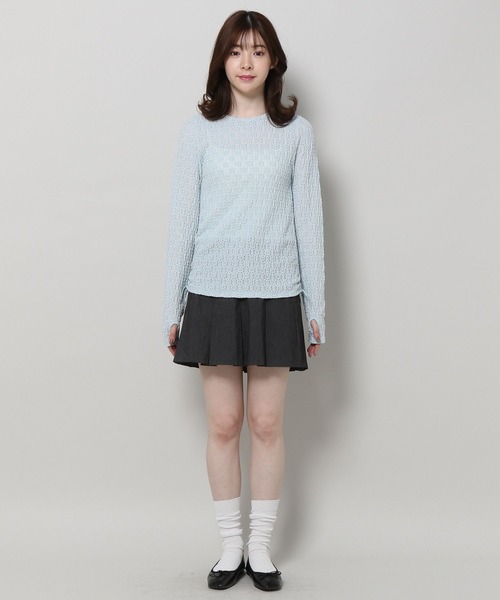 3.3 Field Trip (3.3フィールドトリップ)の「3.3 Field Trip/ハナジャガード長袖トップス 2196831(Tシャツ/カットソー・レディース・ブルー/ホワイト/ブラック・FREE)」の8枚目の写真