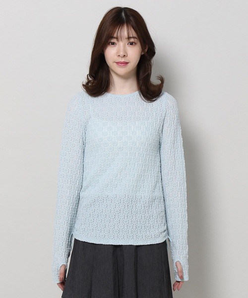 3.3 Field Trip (3.3フィールドトリップ)の「3.3 Field Trip/ハナジャガード長袖トップス 2196831(Tシャツ/カットソー・レディース・ブルー/ホワイト/ブラック・FREE)」の9枚目の写真