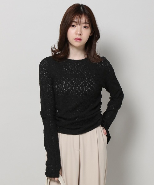 3.3 Field Trip (3.3フィールドトリップ)の「3.3 Field Trip/ハナジャガード長袖トップス 2196831(Tシャツ/カットソー・レディース・ブルー/ホワイト/ブラック・FREE)」の12枚目の写真