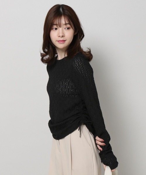 3.3 Field Trip (3.3フィールドトリップ)の「3.3 Field Trip/ハナジャガード長袖トップス 2196831(Tシャツ/カットソー・レディース・ブルー/ホワイト/ブラック・FREE)」の13枚目の写真