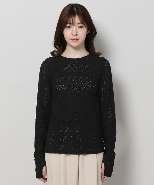 3.3 Field Trip (3.3フィールドトリップ)の「3.3 Field Trip/ハナジャガード長袖トップス 2196831(Tシャツ/カットソー・レディース・ブルー/ホワイト/ブラック・FREE)」の16枚目の写真
