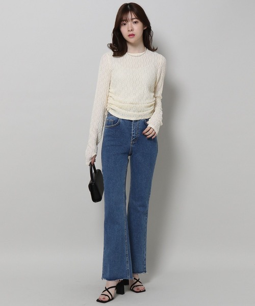 3.3 Field Trip (3.3フィールドトリップ)の「3.3 Field Trip/ハナジャガード長袖トップス 2196831(Tシャツ/カットソー・レディース・ブルー/ホワイト/ブラック・FREE)」の17枚目の写真