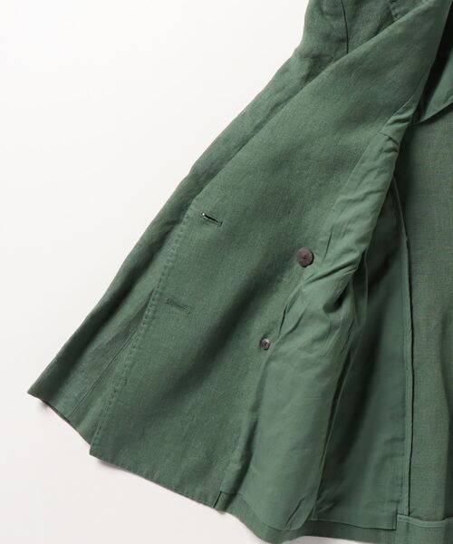 POLO RALPH LAUREN(ポロ ラルフ ローレン)の「リネン ダブルブレステッド ブレザー(テーラードジャケット・レディース・グリーン・0/10/2/4/6/8/00/12/14)」の8枚目の写真