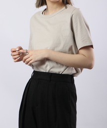 PAGE ONE コットンコーマ糸半袖Tシャツ