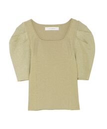 LAGUNAMOON | タックスリーブラメニットプルオーバー(ニット/セーター)