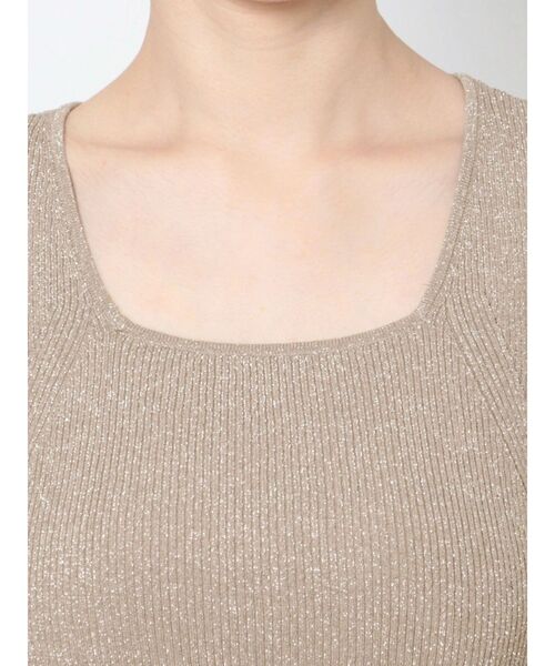 LAGUNAMOON(ラグナムーン)の「タックスリーブラメニットプルオーバー(ニット/セーター・レディース・モカ/ライトグリーン/アイボリー/ベージュ・FREE)」の16枚目の写真