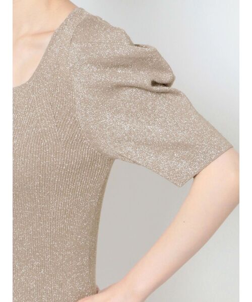 LAGUNAMOON(ラグナムーン)の「タックスリーブラメニットプルオーバー(ニット/セーター・レディース・モカ/ライトグリーン/アイボリー/ベージュ・FREE)」の17枚目の写真