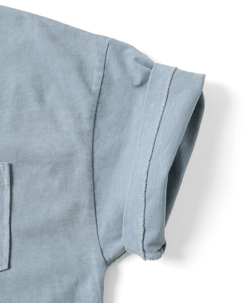 GLAZOS（グラソス）の「製品染め・無地半袖ポケットロゴプリントTシャツ（Tシャツ/カットソー・キッズ・グリーン/チャコールグレー/ライトブルー/イエロー・140cm/170cm/150cm/160cm）」の13枚目の写真