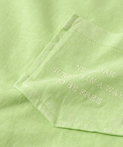 GLAZOS（グラソス）の「製品染め・無地半袖ポケットロゴプリントTシャツ（Tシャツ/カットソー・キッズ・グリーン/チャコールグレー/ライトブルー/イエロー・140cm/170cm/150cm/160cm）」の16枚目の写真