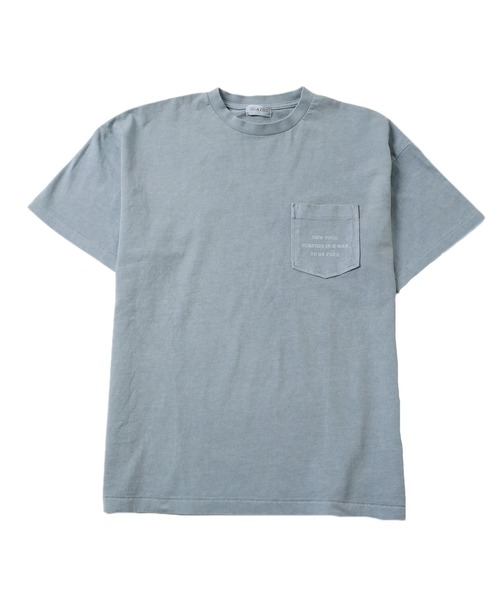 GLAZOS（グラソス）の「製品染め・無地半袖ポケットロゴプリントTシャツ（Tシャツ/カットソー・キッズ・グリーン/チャコールグレー/ライトブルー/イエロー・140cm/170cm/150cm/160cm）」の19枚目の写真