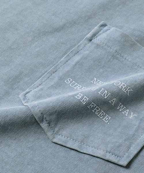 GLAZOS（グラソス）の「製品染め・無地半袖ポケットロゴプリントTシャツ（Tシャツ/カットソー・キッズ・グリーン/チャコールグレー/ライトブルー/イエロー・140cm/170cm/150cm/160cm）」の20枚目の写真