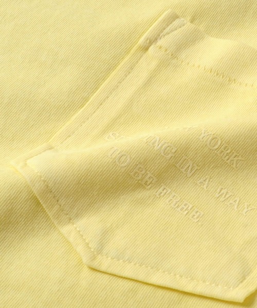 GLAZOS（グラソス）の「製品染め・無地半袖ポケットロゴプリントTシャツ（Tシャツ/カットソー・キッズ・グリーン/チャコールグレー/ライトブルー/イエロー・140cm/170cm/150cm/160cm）」の22枚目の写真