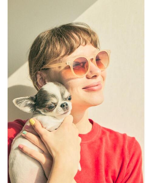 AMERICAN HOLIC（アメリカンホリック）の「ボストンサングラス（サングラス・レディース・ベージュ/グレイッシュベージュ・FREE）」の3枚目の写真