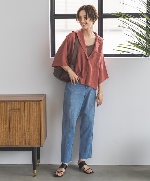 LEPSIM（レプシィム）の「フェイクレザー横長ショルダーBAG　704832（ショルダーバッグ・レディース・ダークブラウン/アイボリー/ブラック・ONE SIZE）」の5枚目の写真