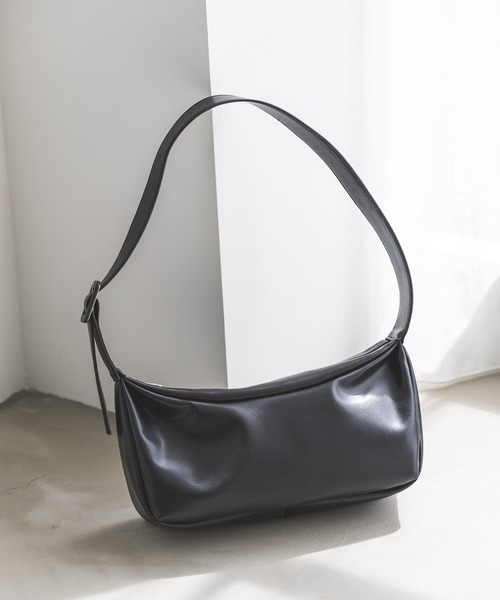 LEPSIM（レプシィム）の「フェイクレザー横長ショルダーBAG　704832（ショルダーバッグ・レディース・ダークブラウン/アイボリー/ブラック・ONE SIZE）」の21枚目の写真