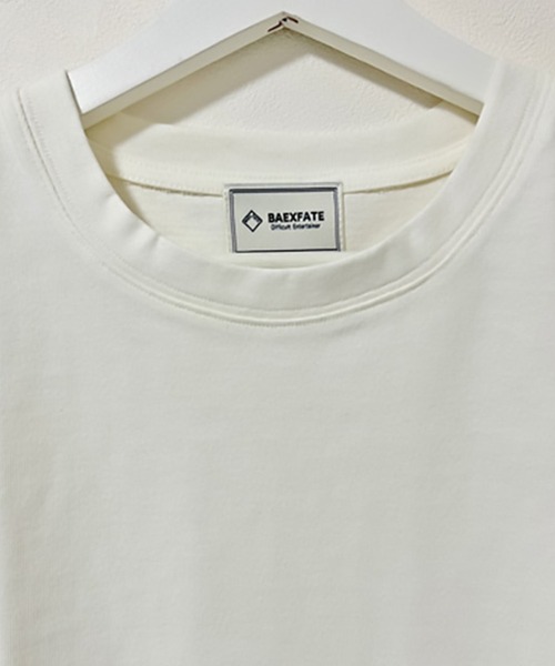 ALWAYS GOOD TIME（オルウェイズグッドタイム）の「【BAEXFATE/べクスフェイト】度詰めOE天竺 ラウンドノースリーブ（Tシャツ/カットソー・メンズ・ブラック/グレイッシュベージュ/オフホワイト・XL/L/M）」の13枚目の写真