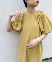 KBF | タックバルーンスリーブワンピース(ワンピース)