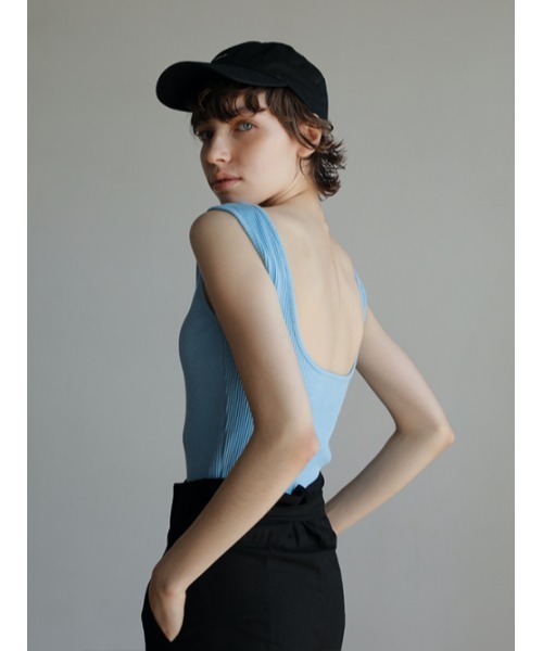 AMAIL(アマイル)の「Square pat cloth(タンクトップ・レディース・ホワイト/ブラック/ブルー/レッド・FREE)」の19枚目の写真