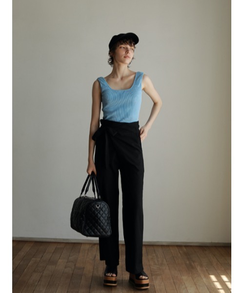 AMAIL(アマイル)の「Square pat cloth(タンクトップ・レディース・ホワイト/ブラック/ブルー/レッド・FREE)」の5枚目の写真