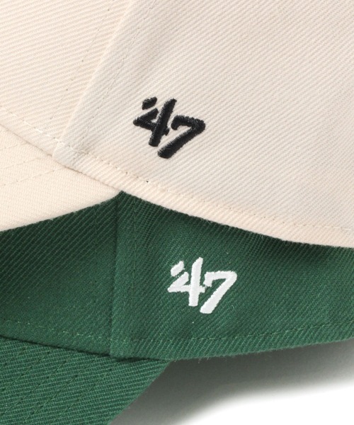 '47(フォーティーセブン)の「【47(フォーティセブン)】別注MVP ベースボールキャップ(キャップ・メンズ・ナチュラル/ブラック/グリーン・FREE)」の14枚目の写真