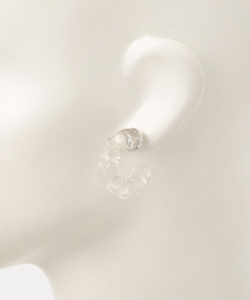 FREAK'S STORE（フリークスストア）の「ネジリクリアピアス（ピアス（両耳用）・レディース・シルバー・ﾌﾘ-）」の4枚目の写真