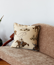 journal standard Furniture （ジャーナルスタンダードファニチャー）の「【United Wallpaper】COWBOY クッションカバー 45cm（クッション/クッションカバー・メンズ）」