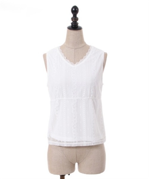 axes femme POETIQUE(アクシーズファムポエティック)の「カットボレロ付ノースリプルオーバー(Tシャツ/カットソー・レディース・グリーン/ブラック/キナリ・MEDIUM)」の11枚目の写真