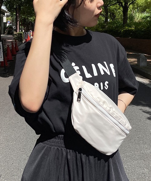SEN TOKYO(セントーキョー)の「シーズンレスで持てる。ナイロンボディバッグ(ボディバッグ/ウエストポーチ・レディース・グリーン/アイボリー/ブラック・FREE)」の8枚目の写真