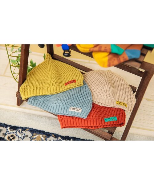 BREEZE(ブリーズ)の「とんがりベビーニット帽(その他ベビー用品・キッズ・イエロー/アイボリー/レッド/ブルー・46/48)」の7枚目の写真
