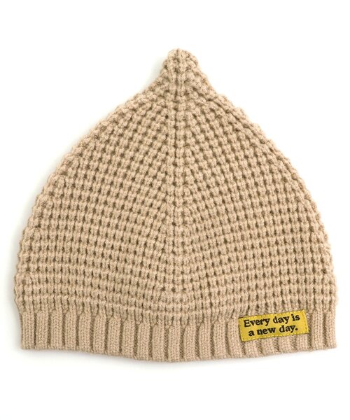 BREEZE(ブリーズ)の「とんがりベビーニット帽(その他ベビー用品・キッズ・イエロー/アイボリー/レッド/ブルー・46/48)」の9枚目の写真