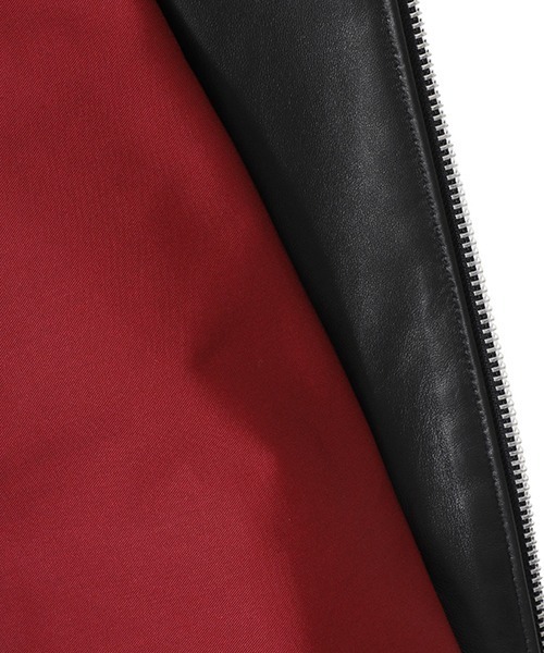 JAMES GROSE（ジェームスグロース）の「JAMES GROSE / ジェームスグロース：NEW MANILA JACKET（NEW SHEEP）：SS23JAM-01[MUS]（ライダースジャケット・メンズ・ブラック・40）」の5枚目の写真