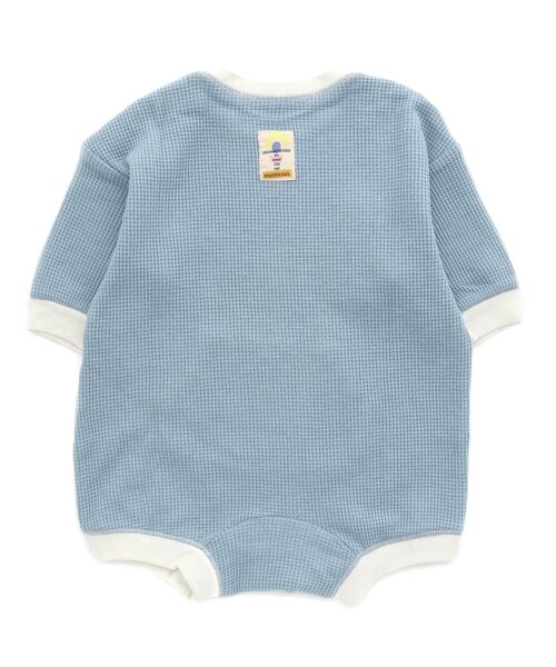 BREEZE（ブリーズ）の「ワッフルボディーオール（ロンパース・キッズ・ライム/ブラック/アイボリー/ブルー・70/80/60）」の13枚目の写真