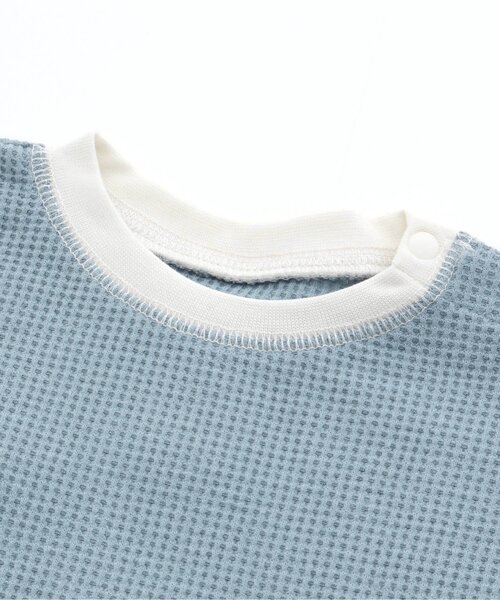 BREEZE（ブリーズ）の「ワッフルボディーオール（ロンパース・キッズ・ライム/ブラック/アイボリー/ブルー・70/80/60）」の16枚目の写真