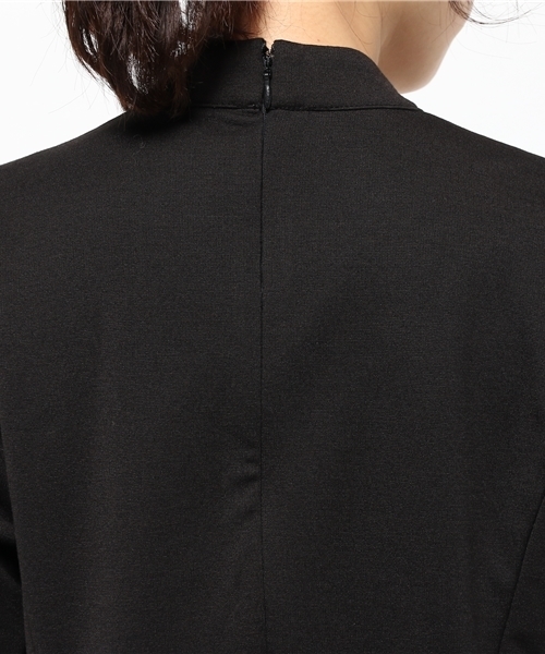 OUTLET（アウトレット）の「【CAPRICIEUX LE'MAGE】テーラー風ロンパース（サロペット/オーバーオール・レディース・ブラック/ライトグレー・FREE）」の7枚目の写真