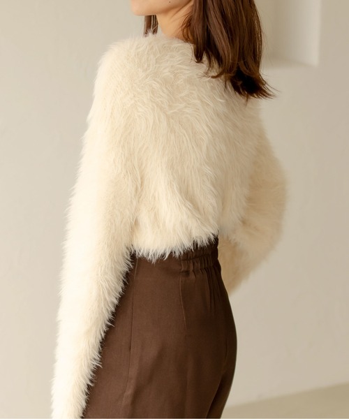 fupel（フぺル）の「ロングシャギーフレアスリーブニット（ニット