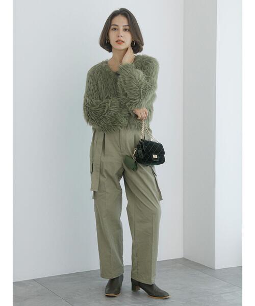 Te chichi(テチチ)の「【Atelier Militaire】フェザーカーディガン(カーディガン/ボレロ・レディース・カーキ・F)」の8枚目の写真