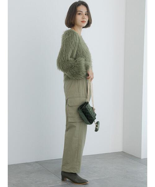 Te chichi(テチチ)の「【Atelier Militaire】フェザーカーディガン(カーディガン/ボレロ・レディース・カーキ・F)」の6枚目の写真