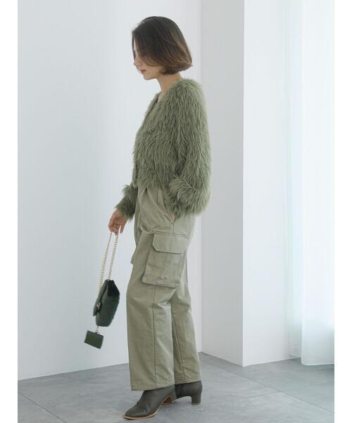 Te chichi(テチチ)の「【Atelier Militaire】フェザーカーディガン(カーディガン/ボレロ・レディース・カーキ・F)」の5枚目の写真